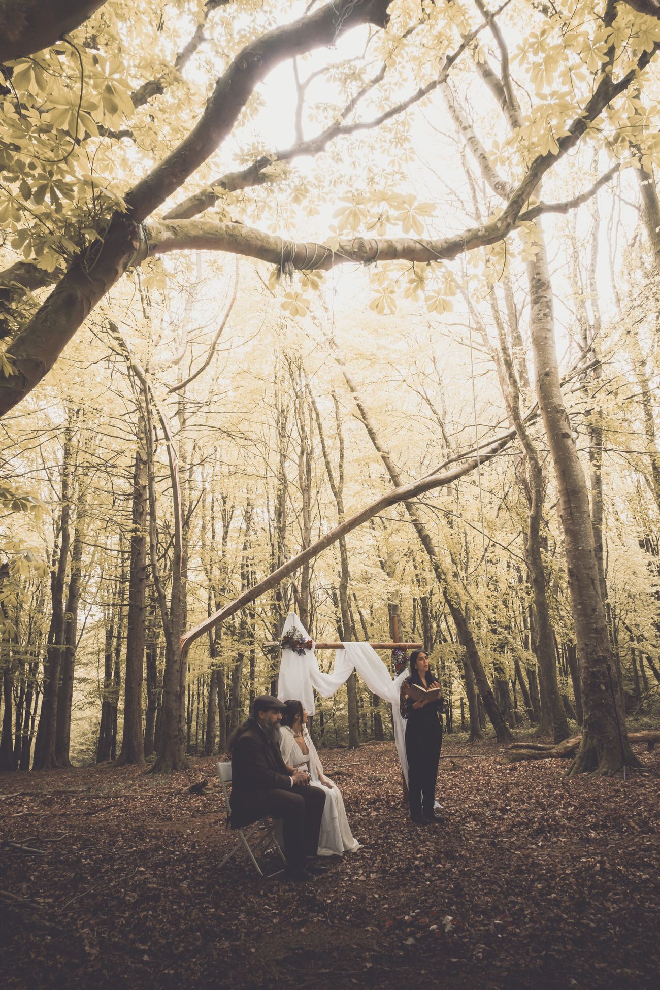 Woodland ceremony vertical